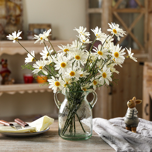 5 Dutch chrysanthemum daisy cosmos artificial flowers chiffon flowers wild daisy faux flowers daisy decorations wedding celebration wholesale