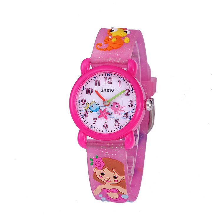 Factory wholesale children's 3d silicone cartoon watch cute waterproof quartz watch primary school girls watch children watch