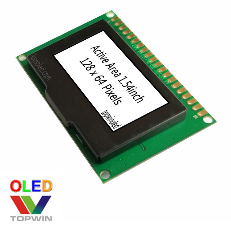 Модуль OLED/LCD 1.54 дюйма 1.5-дюймовый белый свет TW28640155YB01 с печатной платой 1.54 дюйма белый