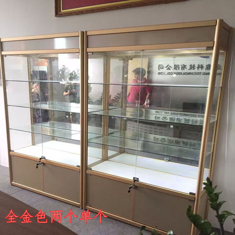 东莞展示柜槽板展示柜电子旋转展示柜药品柜产品展示架钛合金柜子