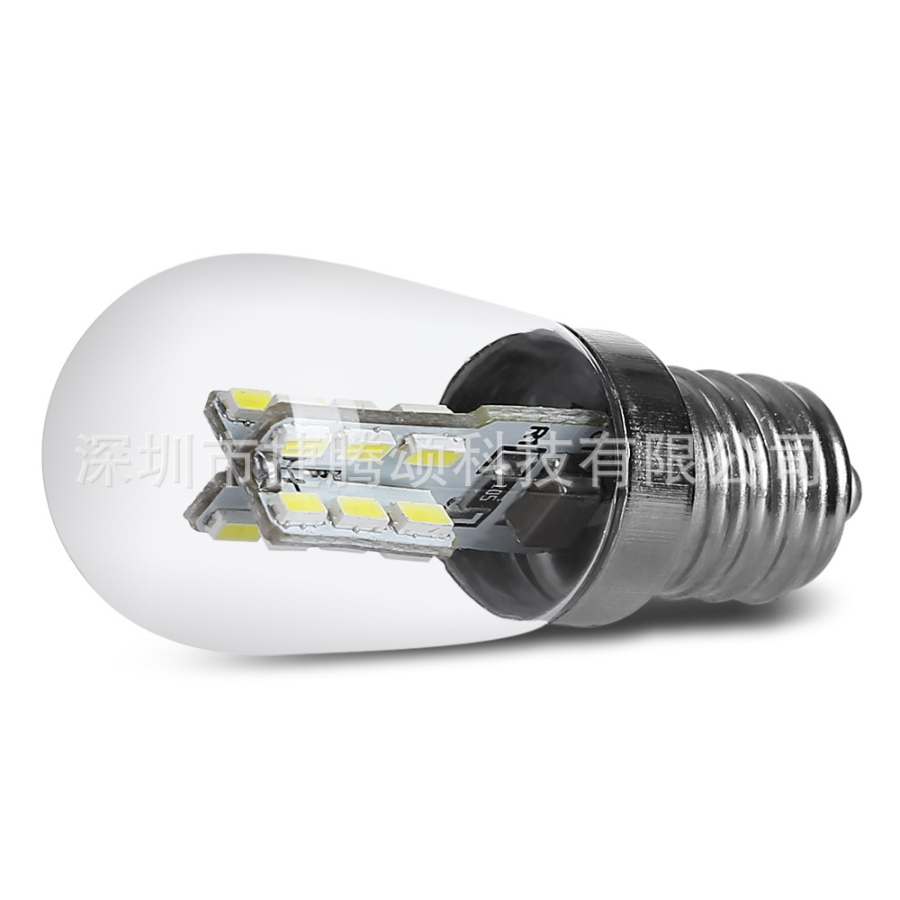 En stock LED refrigerador lámpara cocina ventilador bombilla E12 pequeño tornillo boca 220V bombilla noche fuente de luz hogar refrigerador lámpara