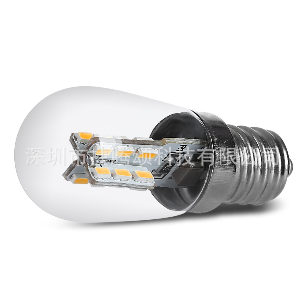 En stock LED refrigerador lámpara cocina ventilador bombilla E12 pequeño tornillo boca 220V bombilla noche fuente de luz hogar refrigerador lámpara