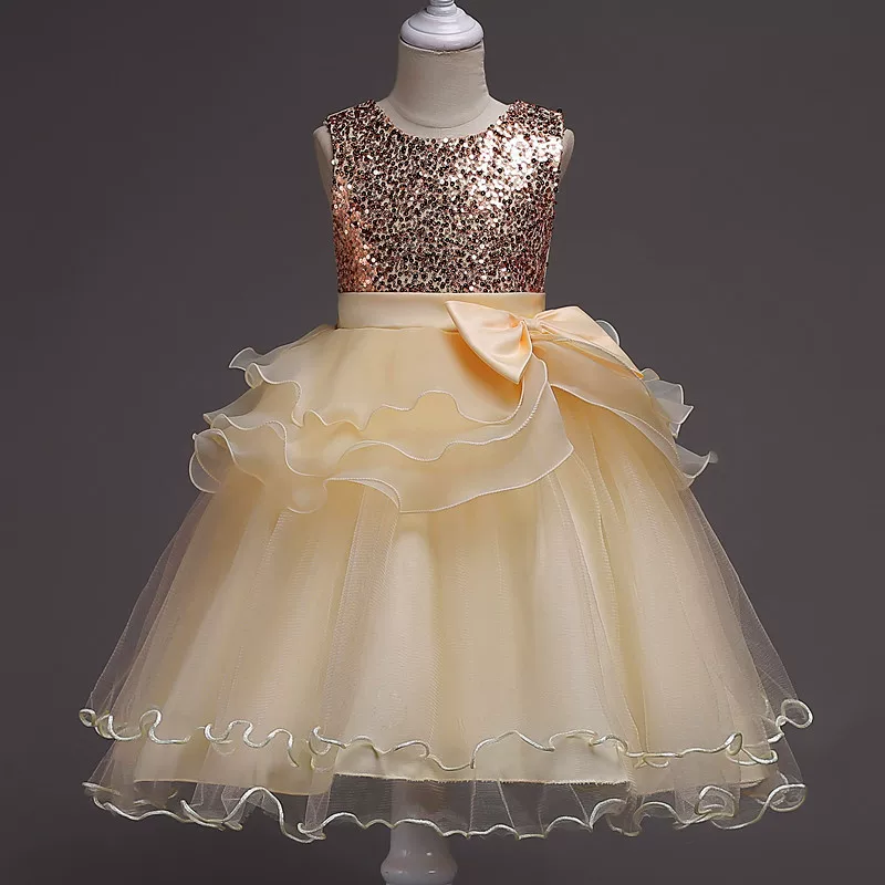 新安百慧 Evening dress for princess, girl's skirt, nail sequins, halloween, tulle