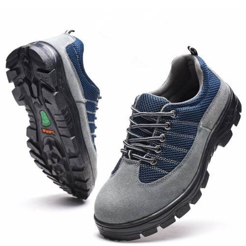 Labor protection shoes, anti-smash and anti-puncture, summer breathable, lightweight safety protective work shoes, wholesale construction site old safety shoes