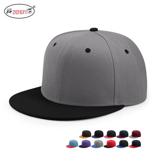 HIPHOP adjustable flat brim sun protection peaked cap for men and women spring and summer hip-hop baseball cap bboy flat brim hip-hop hat