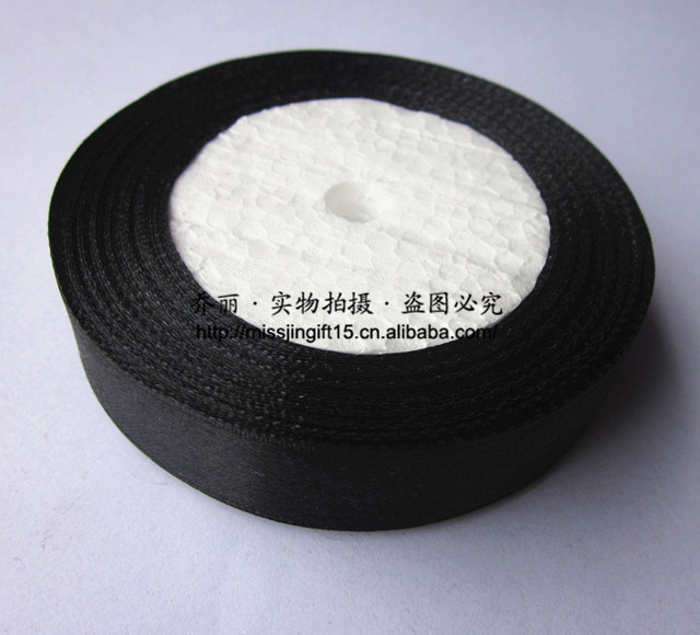 En stock 15MM cinta de poliéster de una sola cara Cinta de regalo Decoración cinta DIY cinta hecha a mano embalaje de la flor