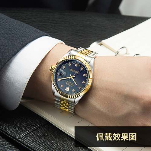 Swiss watch TEVISE TWISE waterproof high-end watch luminous men's watch all mechanical men's watch mechanical watch 