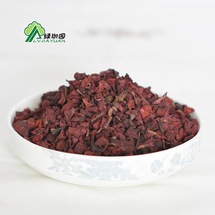 绿珈园脱水红甜菜粒脱水红甜菜根粒 规格10*10蔬菜干可磨粉1000克