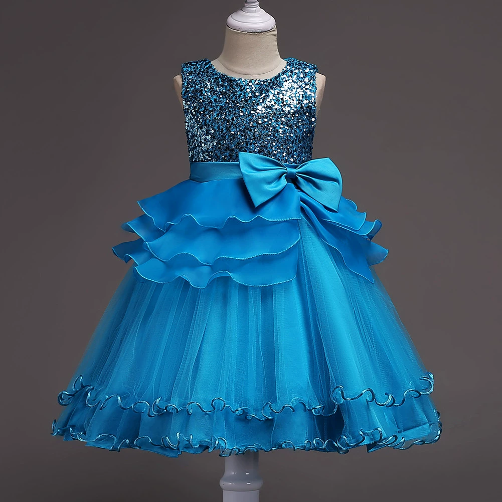 新安百慧 Evening dress for princess, girl's skirt, nail sequins, halloween, tulle