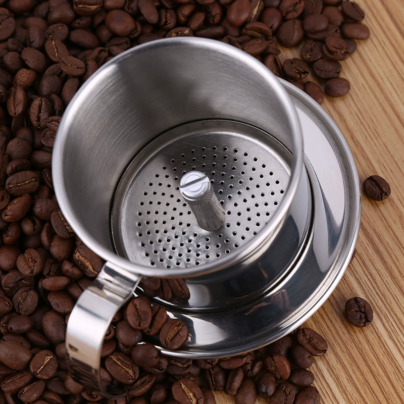  Vietnamese pot coffee hand dripping leak pot drip filter coffee pot hand punch coffee pot drip filter cup hand rushing coffee pot