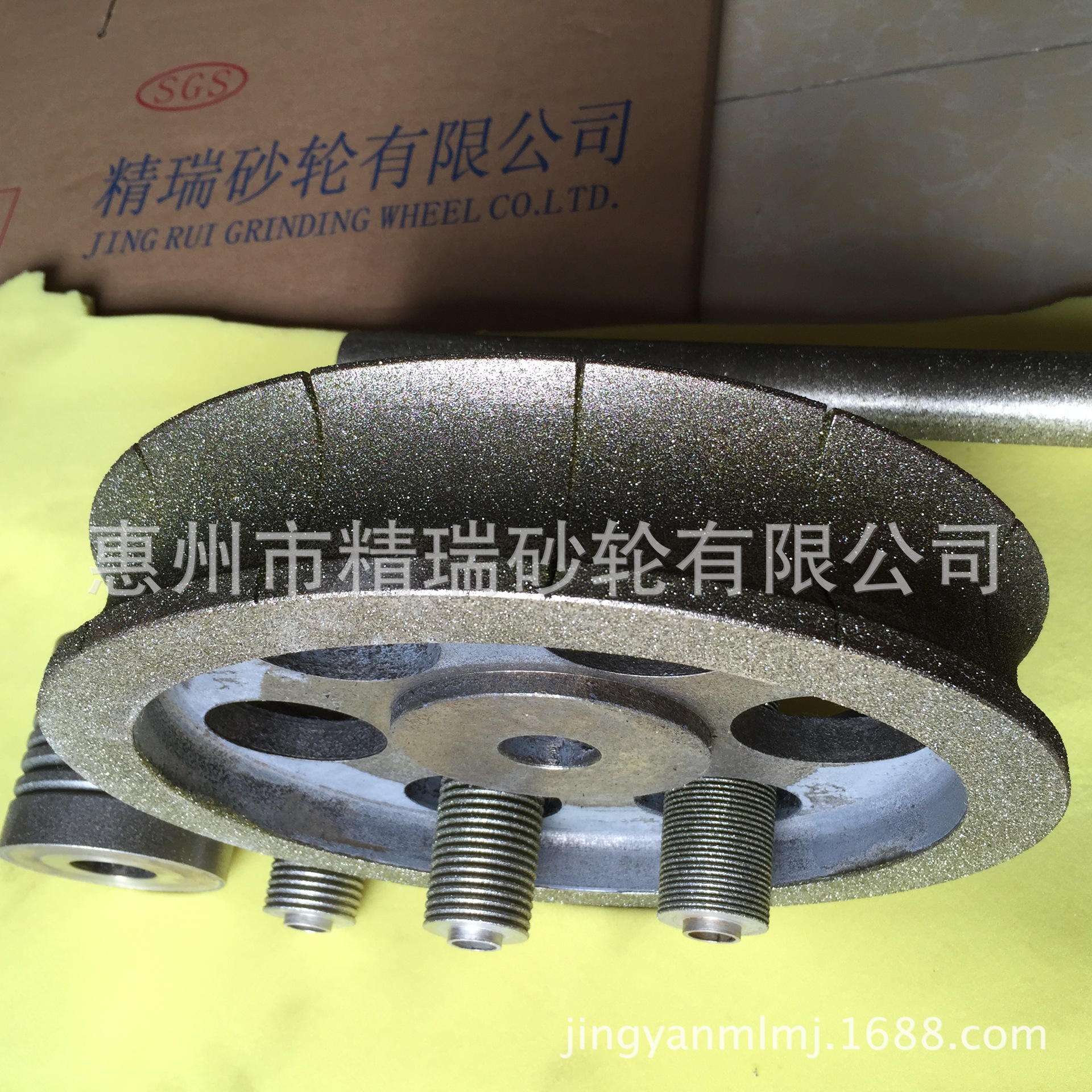 电镀金刚石砂轮，磨齿刀梳子条纹成型砂轮，锯齿片带牙电镀金刚砂