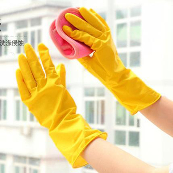 Latex rubber gloves