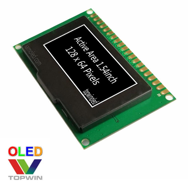 Модуль OLED/LCD 1.54 дюйма 1.5-дюймовый белый свет TW28640155YB01 с печатной платой 1.54 дюйма белый