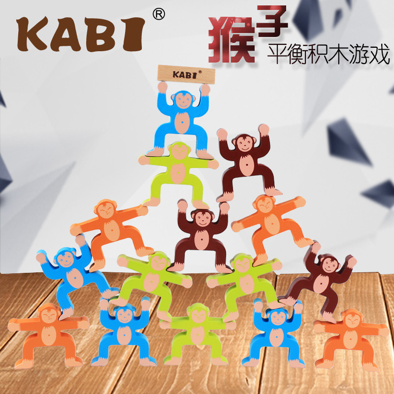 Wooden constructor for hand-eye coordination