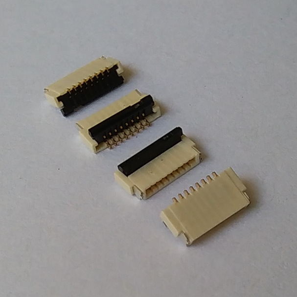 0.5mm间距1.0mm高双接触FPC/FFC连接器BOX0510A,BOX0510X,4-50P