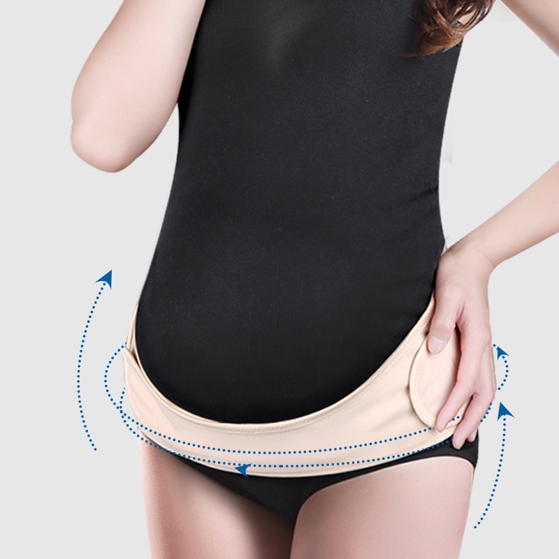 Pregnant women suitable for abdominal belt Velcro pre-and post-natal dual-use cotton sweat-absorbent breathable belt cross-border