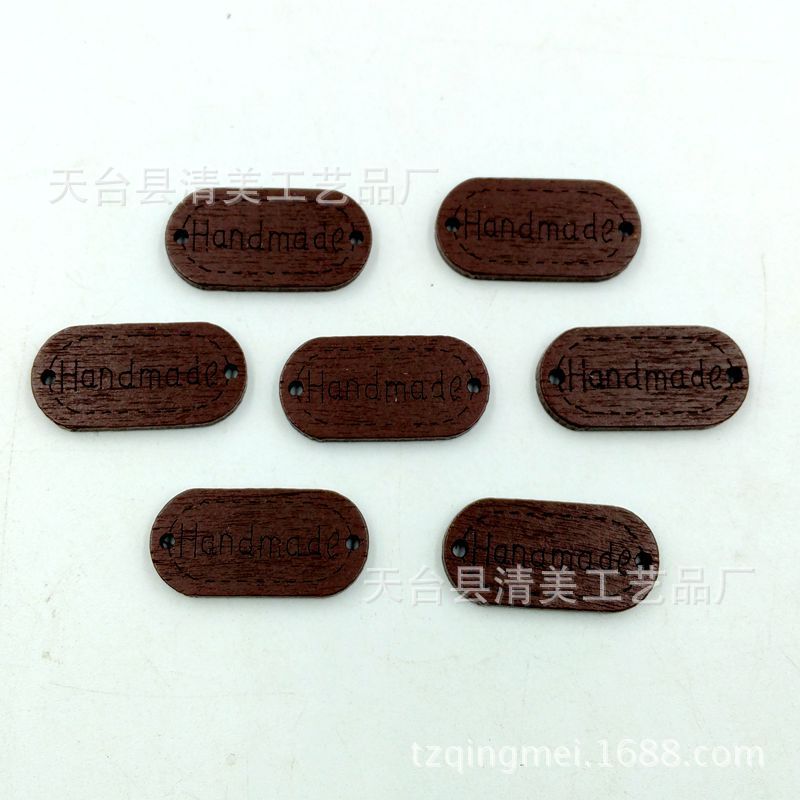 Artesanías hechas a mano de bricolaje, señalización ovalada, grabado láser, handmade