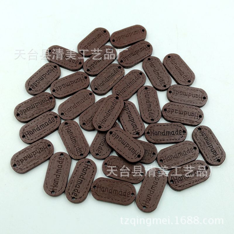 Artesanías hechas a mano de bricolaje, señalización ovalada, grabado láser, handmade