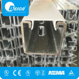 扬中桥架工厂供应热镀锌焊接型冲孔C型钢 CE UL