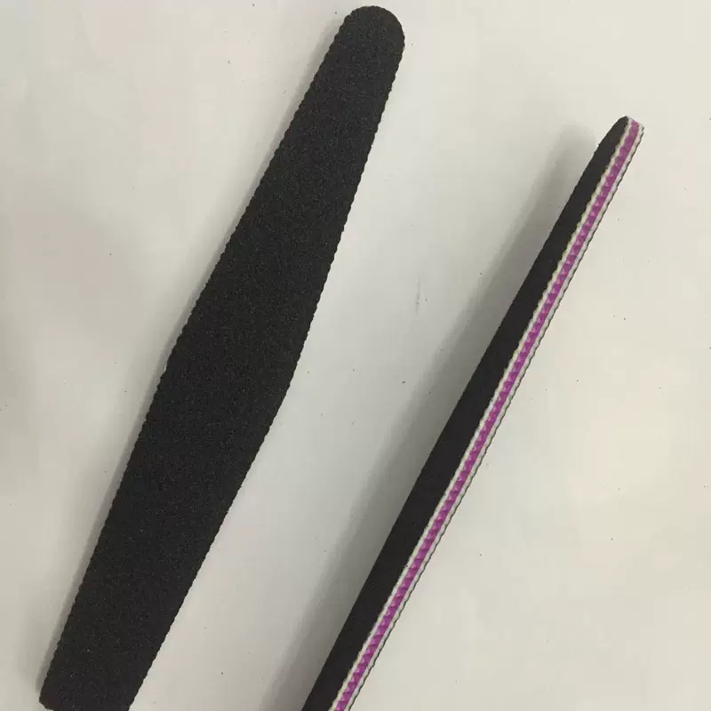 厂家直销一次性EVA指甲锉双面打磨防水指甲海绵锉紫色心去死皮锉