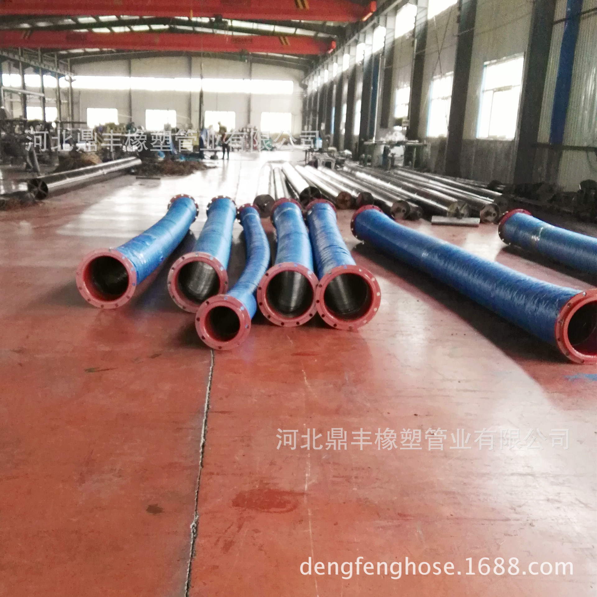 厂家供应大口径吸水胶管 DN200钢丝编织高压胶管 法兰式排水胶管