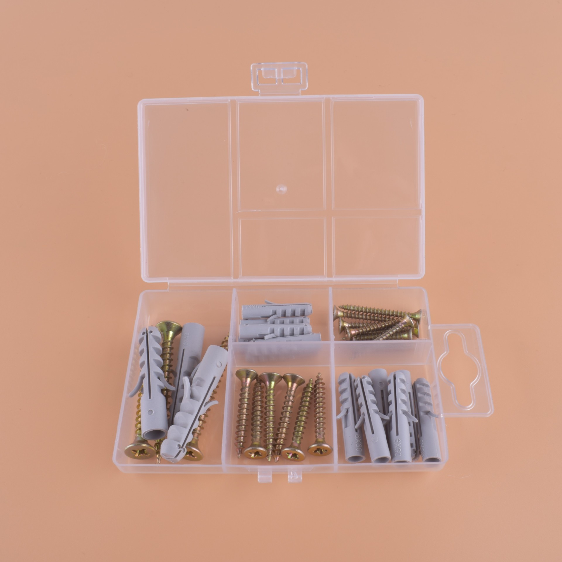 30pcs 膨胀管 纤维板钉 pp   尼龙  组套