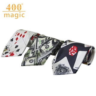 魔术扑克领带 时尚绚丽扑克骰子个性窄领带 魔术批发