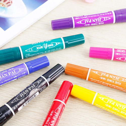 Student 12-color double-ended oily color marker marker children's painting pen set cultural supplies wholesale