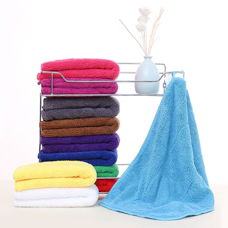 Wholesale coral fleece towel housekeeping cleaning towel hotel restaurant kitchen cleaning cloth absorbent thick