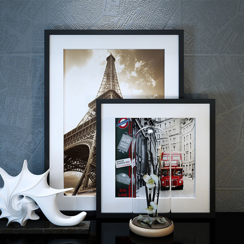 a3 European decorative picture frame mounted poster frame 16 inch wedding photo frame 20 inch A4 Pine solid wood photo frame wall wholesale