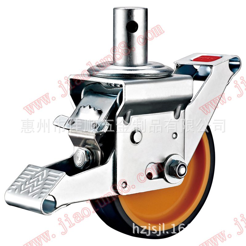 优质6寸欧款脚手架脚轮|铝合金脚手架专用脚轮|厂家直供质量保证