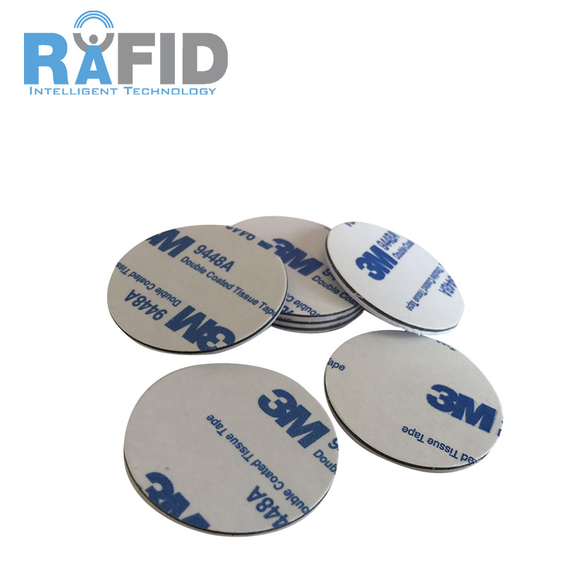 RFID钱币卡直径13MMPVC钱币卡RF08智能卡圆形标签异形卡  耐高温