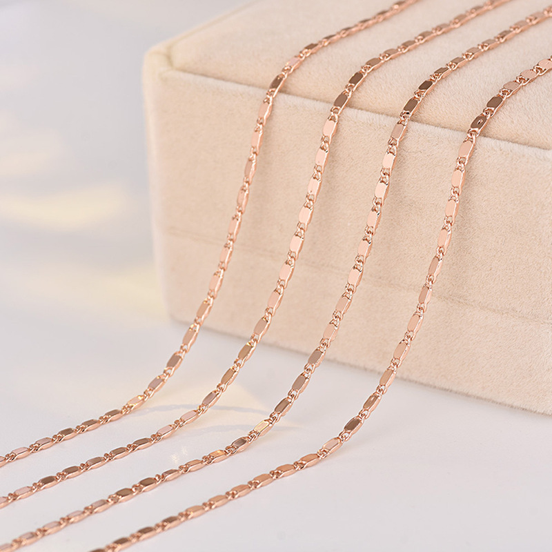 wish hot-selling matching chain AliExpress necklace women's clavicle long Japanese chain European and American jewelry wholesale sweater chain