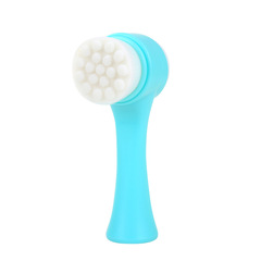 Soft Silicone Double-Sided Face Brush Manual Cleansing Brush Makeup Remover Blackhead Removing Deep Pore Cleansing Beauty Tool