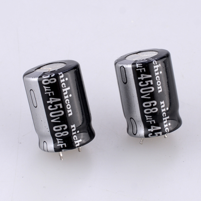 拆机铝电解电容 引线脚450v68UF 体积18*25 电解电容器