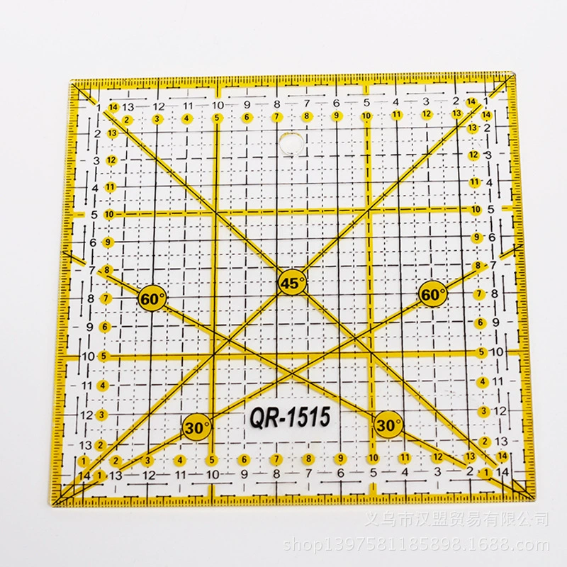DIY шитье лоскутное шитье инструменты квадратная лоскутная линейка швейная линейка линейка резки 15*15CM