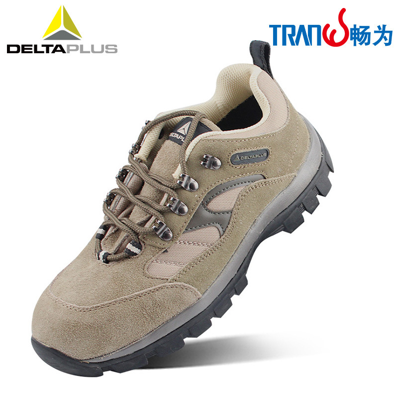 代尔塔 301305 耐高温劳保鞋牛皮安全鞋运动款防滑防砸防刺安全鞋