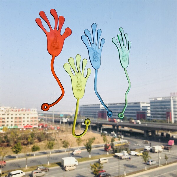 80 Nostalgic toy elastic telescopic sticky palm large palm climbing…