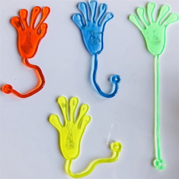 80 Nostalgic toy elastic telescopic sticky palm large palm climbing…