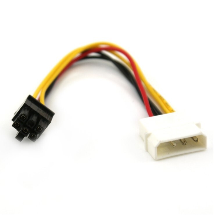 Factory graphics card power supply line 4p to 6p power supply D to graphics card 6 power cord 6p graphics card power cord