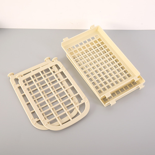 Creative two-layer hollow plastic storage rack desktop kitchen organizer bathroom double-layer cosmetic storage rack