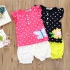 Summer children's cotton cartoon set for early age, children's clothing