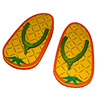 Summer fruit cartoon cute flip flops, slide, slippers, beach footwear