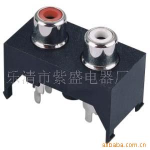 厂家直销RCA莲花座 AV插座 AV端子AV2-8.4-22