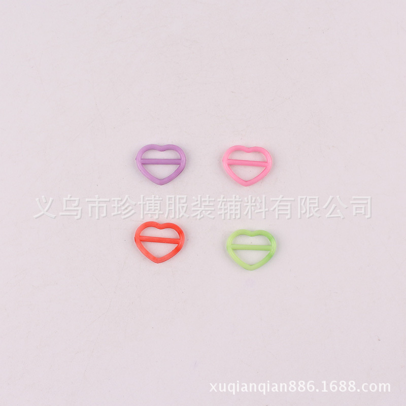 彩色桃心调节内衣扣 调节金属8字文胸扣 文胸肩带调节扣厂家直销