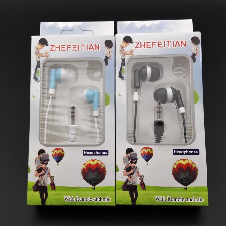 A3721 caja auricular universal cable de auriculares tapones para los oídos Yiwu 2 yuanes tienda puesto mercado nocturno suministro al por mayor distribución
