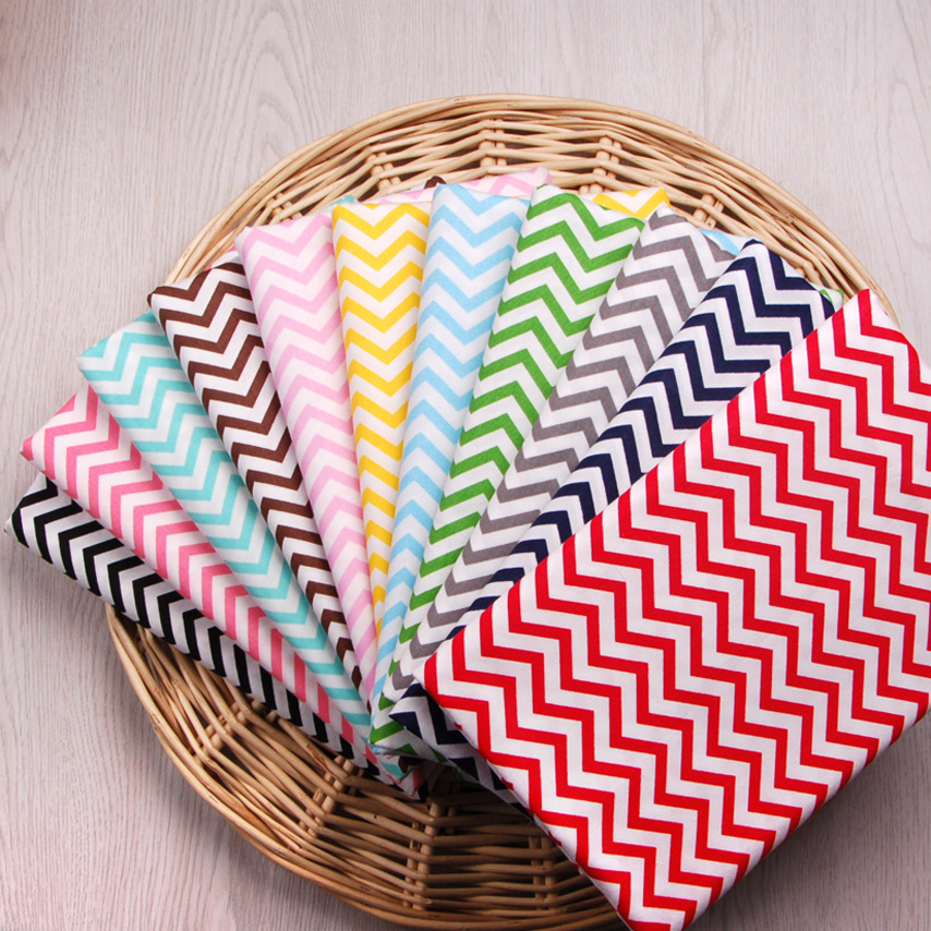 批发供应 全棉斜纹印花布 小波浪折线 纯棉斜纹面料 1.6门幅宽