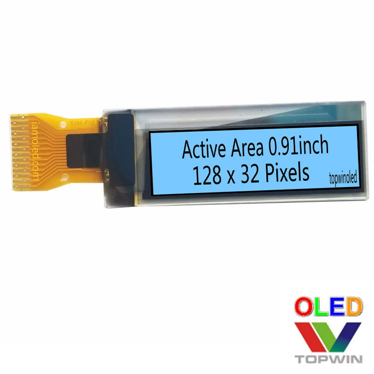 0.91-дюймовый синий свет 0.9-дюйм OLED LCD экран 0.9-дюйм 14P сварка IIC синий 2834klbeg02