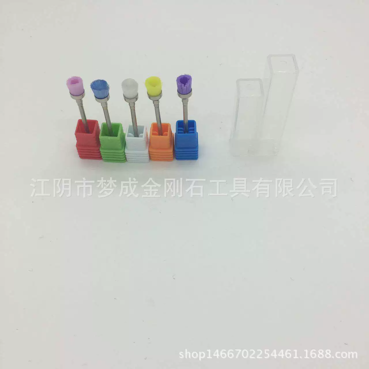 Набор: керамическая щетка для чистки, щетка для полировки ногтей из вольфрамовой стали, инструмент для чистки ногтей, специально для нейл-арта.