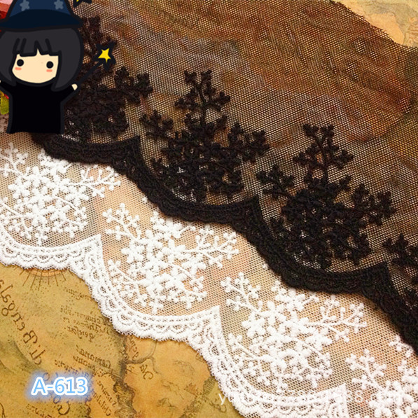 A-613蕾丝网纱小碎花百搭潮流刺绣花边服装家纺四件套辅料